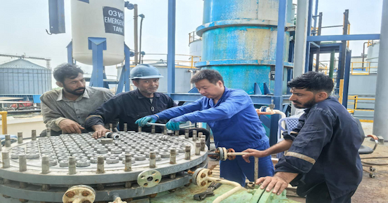 Weixian engineers are currently providing on-site technical services for a 6tph LABSA and SLES plant in Pakistan
